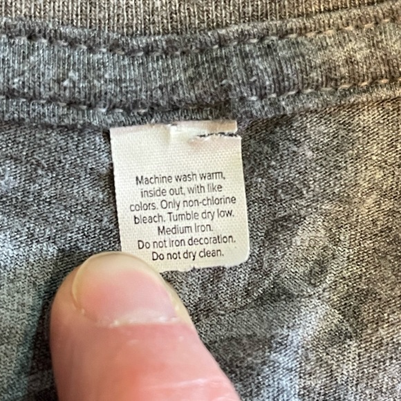 Women’s Gusto Graphic Print T-Shirt Gray Blue Size Small Margaritas TEXAS Tacos - Picture 7 of 9